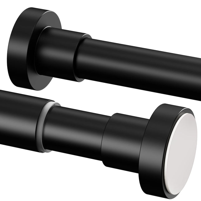 1 x Shower Curtain Rod No Drilling, Adjustable Clothes Rail No Drilling Required, Telescopic Rod for Closet, Bathroom, Balcony, Shower Curtain -