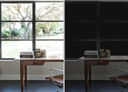 Window Privacy Film Non Adhesive Blackout Frosted Anti UV 90x300cm Qualsen