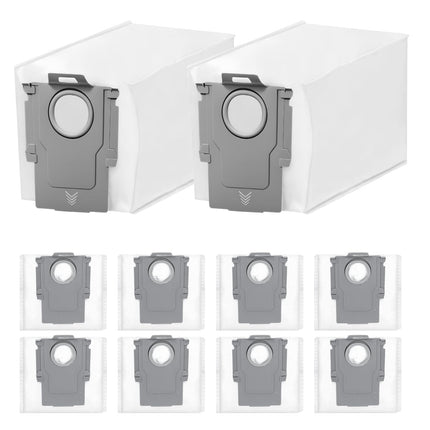 10 Pack Dust Bags Compatible with Roborock Qrevo Pro, Qrevo MaxV, Qrevo S, Qrevo Master, S8 Max Ultra Robot Vacuum Cleaner, 3L Capacity Replacement
