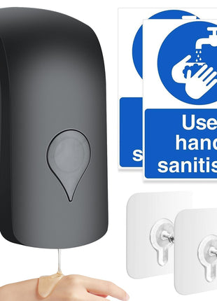 1000ML Soap Dispenser, Wall Mounted Liquid Soap Dispenser, Manual Gel Liquid Shampoo Detergent Container for Bathroom Kitchen Hotel School Office USE