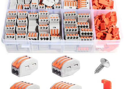 Electrical Connectors Wire Block Clamp Terminal Cable 12V 240V Reusable 265 pcs
