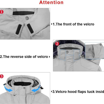 Womens Ski Jacket Waterproof Warm Winter Snow Rain Coat Size XL TBY