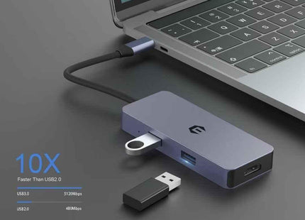 USB C Docking Station 6 in 1 for Mac Pro/Air Dell Surface HP Surface Book Ootday