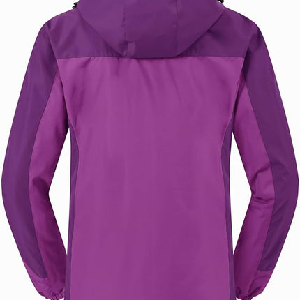 Women's Winter Ski Coat Jacket 3-in-1  Waterproof, Windproof, Warm, Purple Size S