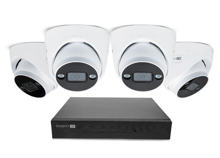 Swann AdvancedX 4K 1TB 8-Channel Wired PoE NVR CCTV with 4 Dome Camera Kit
