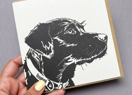 Labrador Puppy Letterpress Card