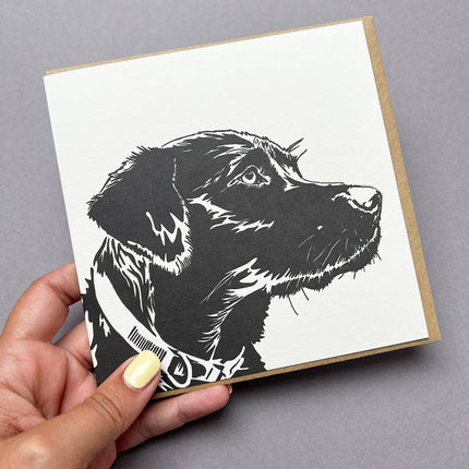 Labrador Puppy Letterpress Card