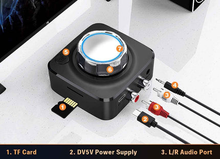 Bluetooth Transmitter & Receiver 3.5mm Jack For TV PC Car Provides Quality Sound