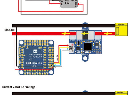 Matek AP_Periph CAN-L4-BM Digital Power Monitor