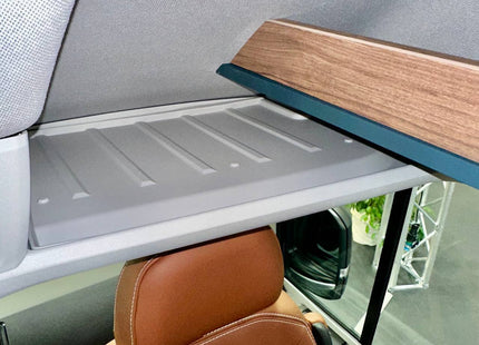 For MAN TGE / VW Crafter New Shape Front Cab Shelf Grey Rubber Inserts – Storage Liner (2018-2025) | Van-X