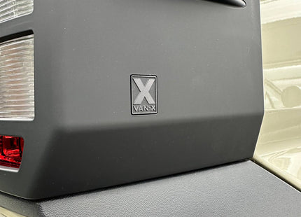 For VW Crafter Rear Light Guards Hammerite Ultimate Matte Black (2018-2025) | Tail Light Protectors | Van-X