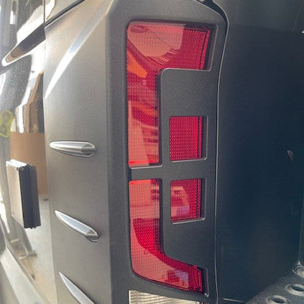 For MAN TGE Rear Light Guards - Ultimate Matte Black Hammerite Protection (2018+)