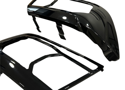 For MAN TGE Headlight Guards Gloss Black (2018-2025) | Front Headlight Protectors | Van-X