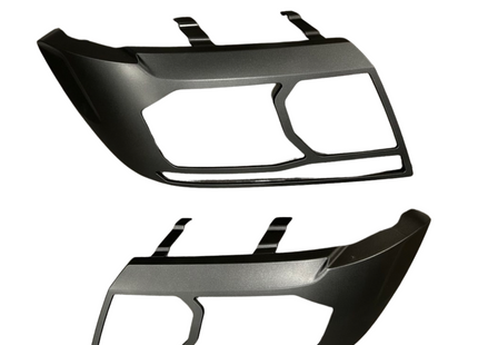For VW Crafter Headlight Guards Hammerite Ultimate Matte Black (2018-2025) | Front Headlight Protectors | Van-X