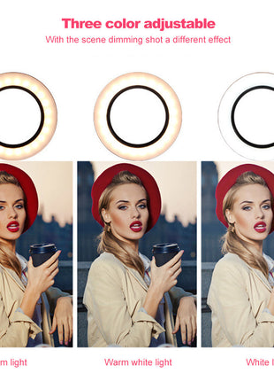 26cm LED Ring Light with Tripod Stand & Phone Clip - Professional Studio Lighting for Photography, Video & Live Streaming
