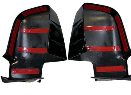 For Mercedes Sprinter Dodge 907 Wing Mirror Cap Covers with Indicator – Gloss Black (Set of 2) | Van-X