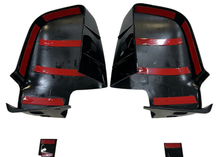 For Mercedes Sprinter Dodge 907 Wing Mirror Cap Covers with Indicator – Gloss Black (Set of 2) | Van-X