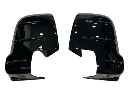 For Mercedes Sprinter Dodge 907 Wing Mirror Cap Covers with Indicator – Gloss Black (Set of 2) | Van-X