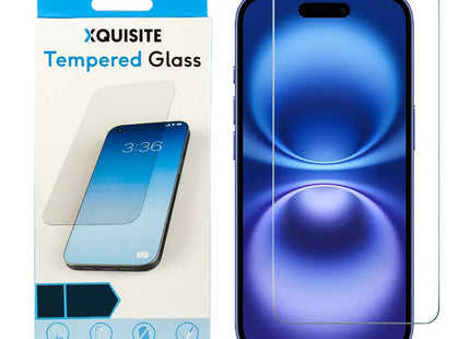 Xquisite 2D Glass Screen Protector Shield for iPhone 16 & iPhone 15