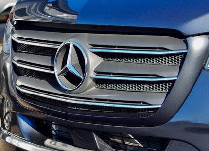 For Mercedes Sprinter 907 Honeycomb Grille Mesh Inserts | Upper Grille 5 Piece Kit | Van-X
