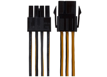Maplin 6-pin PCIe Male to 8-pin ATX12V Female CPU Connector Lead - 0.15m