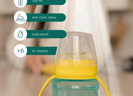 Mooma Kindy Learner Bottle 200ml - Yellow