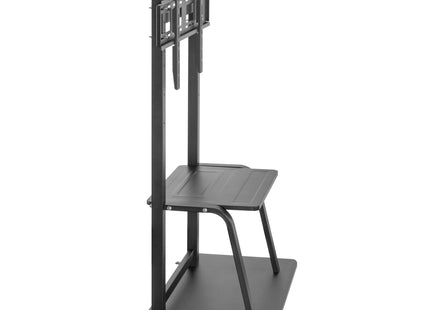 ProperAV Mobile TV Trolley Stand on Wheels for 37" - 100" Screens (150kg Capacity / VESA Max. 800x600)