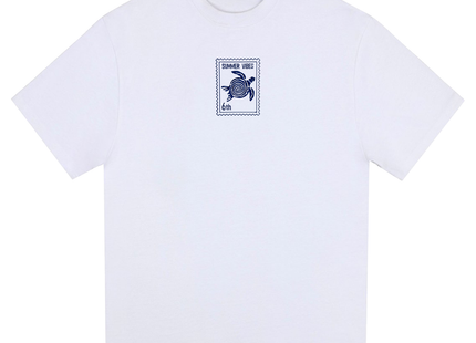 Sea Turtle - Summer Vibes 6th - Unisex Oversized T-Shirt - White