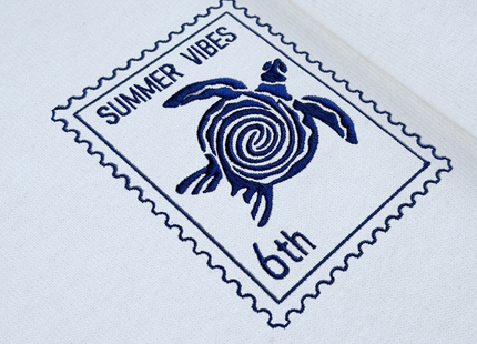 Sea Turtle - Summer Vibes 6th - Unisex Oversized T-Shirt - White
