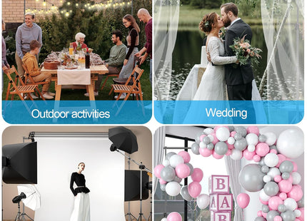 Backdrop Stand Kit 3x3.6m Large Adjustable Photography Frame for Studio EMART
