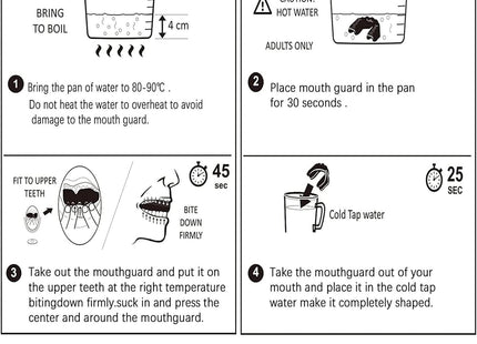 Football Mouth Guard Adult Youth Sports Mouthguard with Strap 4 Pack Multisport