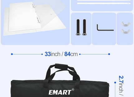 Backdrop Stand 2x3m Adjustable Heavy Duty Steel Frame Photo Studio EMART