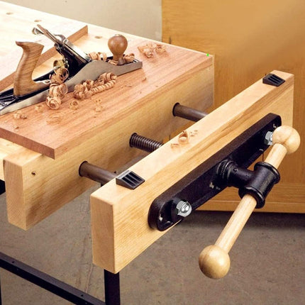 10.5" Heavy Duty Steel Front Vise – Workbench Clamp for Woodworking & Welding