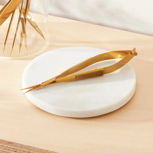 Gold Spring Brow Scissors