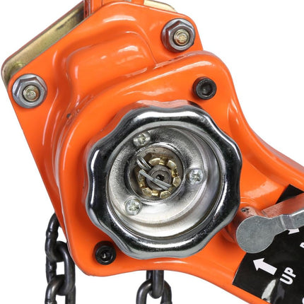1.5T Hand Chain Hoist Galvanised Steel Pulley 360 Degree Hook Brake System