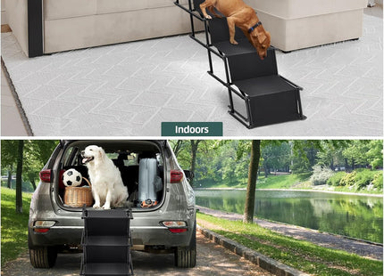 Fellie Foldable Dog Ramp, 2-Height Adjustable, Non-Slip, 176LBS Max