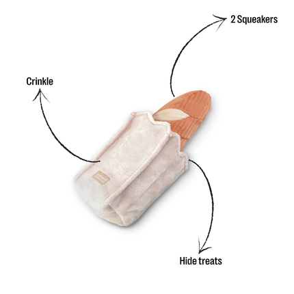 Mini Baguette enrichment dog toy