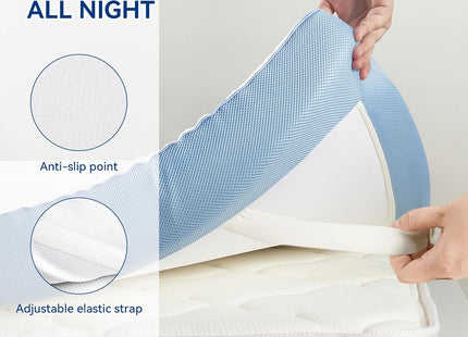 Memory Foam Mattress Topper Double 10cm Dual Layer Firm Support Hawthyhome