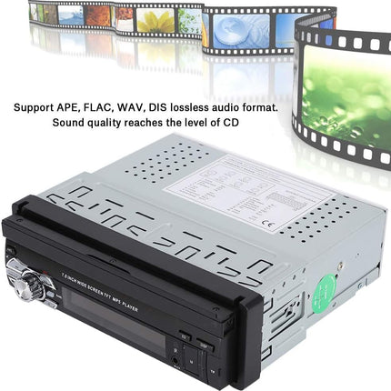 Multimedia Car Stereo 7'' 24Bit DAC, High-Speed USB2.0 Touch Screen WAV Support