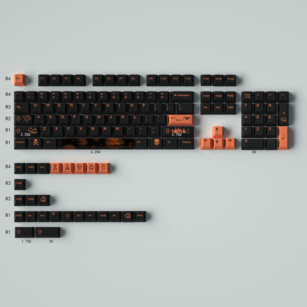 Black PBT Halloween Keycap
