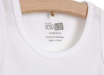 HelloBaby 2 Pack Ribbed Baby Vests (12 Months to 5 Years)
