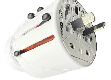 SKROSS Travel Plug EVO Universal Plug 150+ Countries Input and Output - White