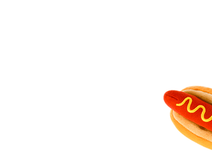American Classic Hot Dog Enrichment Toy