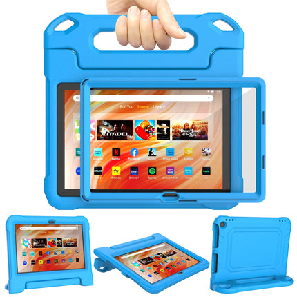 Fire HD 10 Tablet Case Kids (13th/11th Gen, 2023/2021) - TrendGate Lightweight Kid-Proof Cover Built-in Screen Protector Handle Stand for Kindle Fire