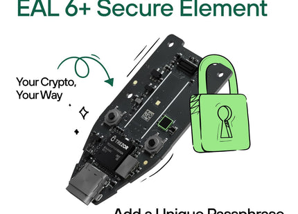 Trezor Safe 3 - Passphrase & Secure Element Protected Crypto Hardware Wallet