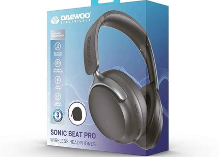 Daewoo Sonic Beat Pro Bluetooth Headphones 40Hr Playback Experience Clear Sound!