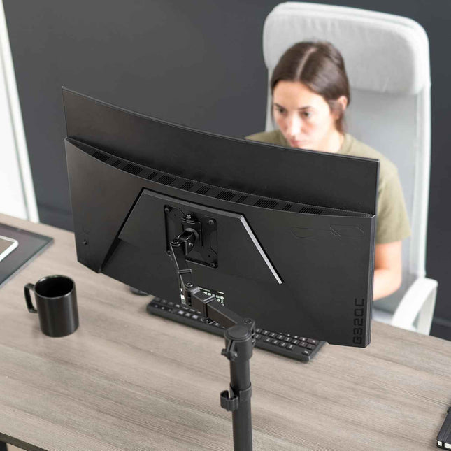 Single Monitor Arm 32 Inch 38 Ultrawide Adjustable VESA VIVO
