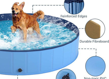 Dog Pool Foldable Pet Bath Tub Durable Outdoor Paddling Pool