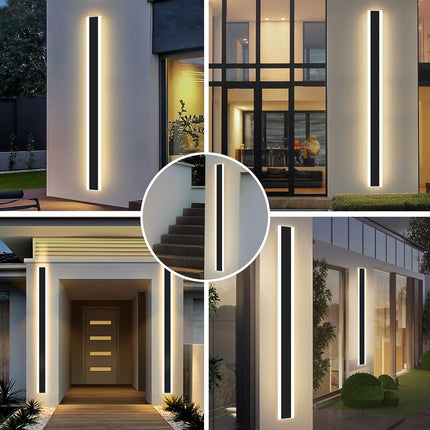 Outdoor Wall Light 120CM 42W LED Warm White 3000K for Garden Balcony Mikeru