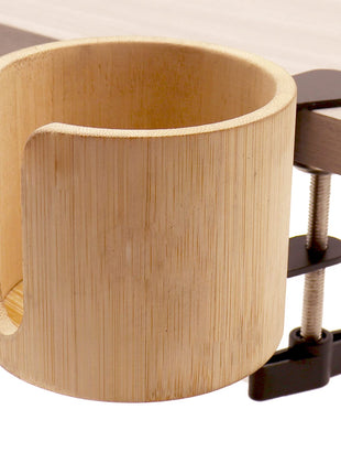 Anti-Spill Table Edge Clamp Cup Holder - Desk Side Drinking Cup Holder Clip for Home & Gaming Desk Accessories (1 Pack)